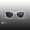 Ray-Ban Skyler (Gen 1) Глянцевый Мелово-Серый с Прозрачно-Сапфировыми линзами